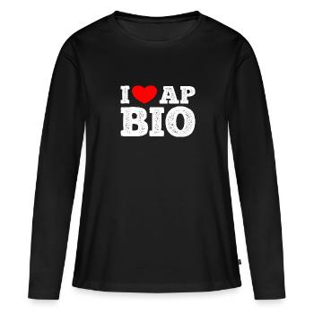 AP Biology Funny High School AP Class Survivor - Women's Premium Organic Long Sleeve Shirt - black - Front - Julia (174cm)