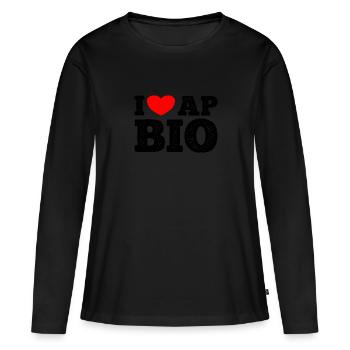 AP Biology Funny High School AP Class Survivor - Women's Premium Organic Long Sleeve Shirt - black - Front - Julia (174cm)