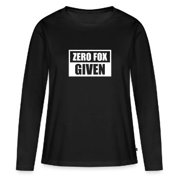 Zero Fox Given - Frauen Premium Bio Langarmshirt - Schwarz - Vorne - Julia (174cm)