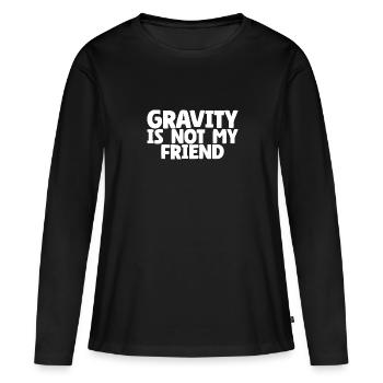 Blessure gravitationnelle Fracture Os Échec Post-Chirurgie Bâillon - T-shirt manches longues Premium bio Femme - noir - Devant - Julia (174cm)