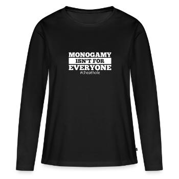 Cheater Relationship Revenge Cheating Disloyal - Women's Premium Organic Long Sleeve Shirt - black - Front - Julia (174cm)