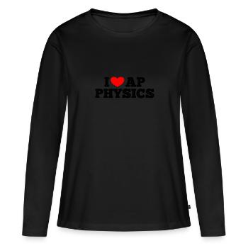 AP Physique Drôle Lycée AP Class Survivor - T-shirt manches longues Premium bio Femme - noir - Devant - Julia (174cm)