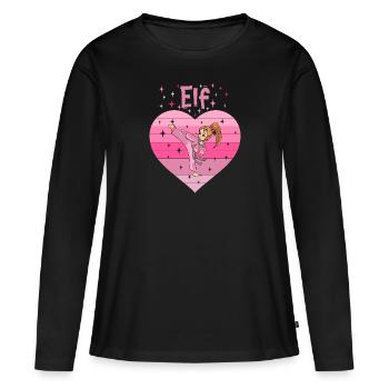 11. Geburtstag Tochter Mädchen Kampfsport Judo - Frauen Premium Bio Langarmshirt - Schwarz - Vorne - Julia (174cm)