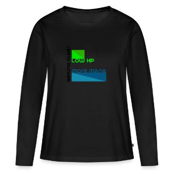 Wenn man älter wird...als Computer Spiel Grafik - Frauen Premium Bio Langarmshirt - Schwarz - Vorne - Julia (174cm)
