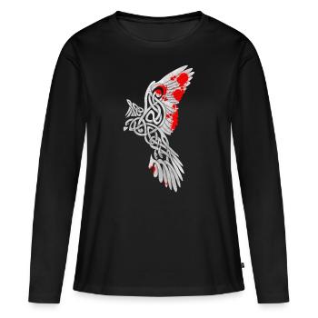 Bloody Svarog - Frauen Premium Bio Langarmshirt - Schwarz - Vorne - Julia (174cm)