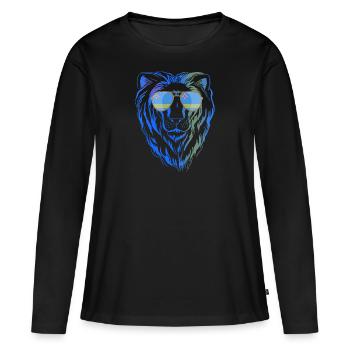 Aruba - T-shirt manches longues Premium bio Femme - noir - Devant - Julia (174cm)