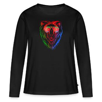 Eritrea - Frauen Premium Bio Langarmshirt - Schwarz - Vorne - Julia (174cm)