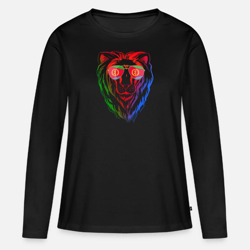 Eritrea - Frauen Premium Bio Langarmshirt - Schwarz
