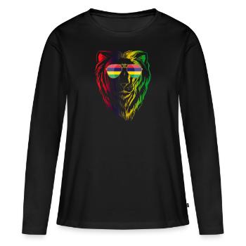 Mauritius - Women's Premium Organic Long Sleeve Shirt - black - Front - Julia (174cm)