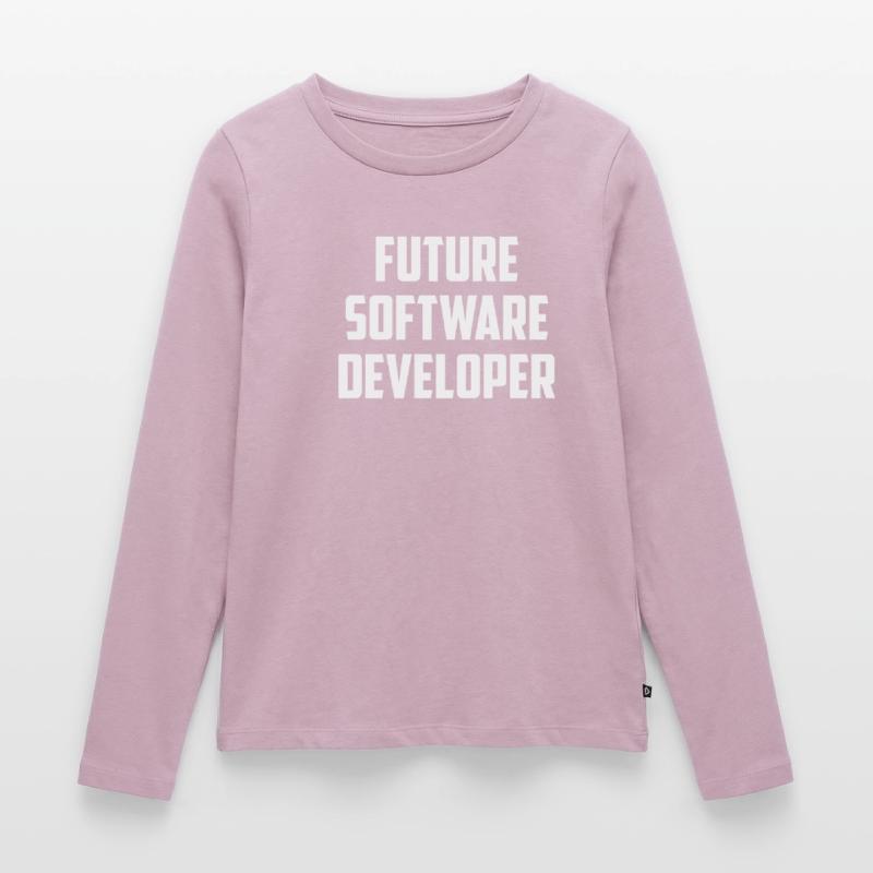 Future Software Developer Computer Nerd Frauen Premium Bio Langarmshirt