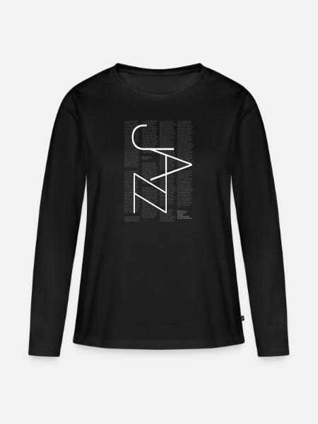 Was ist Jazz? - Frauen Premium Bio Langarmshirt - Schwarz