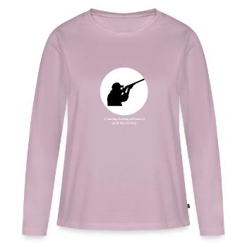 Hunting - Women's Premium Organic Long Sleeve Shirt - dusky pink - Front - Julia (174cm)