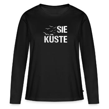 Maillot de bain · You Coast · Cadeau - T-shirt manches longues Premium bio Femme - noir - Devant - Julia (174cm)