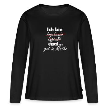 Engineering Diploma - Women's Premium Organic Long Sleeve Shirt - black - Front - Julia (174cm)