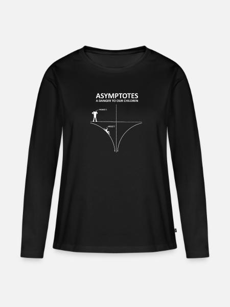 Mathe Lehrer Nerd Geschenk Mathematiker Science - Frauen Premium Bio Langarmshirt - Schwarz