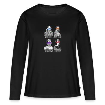 Chemise Renaissance Art - T-shirt manches longues Premium bio Femme - noir - Devant - Julia (174cm)