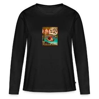 slug - Women's Premium Organic Long Sleeve Shirt - black - Front - Julia (174cm)