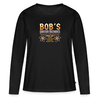 Bob's Quantum Mechanics University Physique - T-shirt manches longues Premium bio Femme - noir - Devant - Julia (174cm)