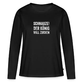 Gaming Gaming Gaming GamingGaming Gaming - Frauen Premium Bio Langarmshirt - Schwarz - Vorne - Julia (174cm)