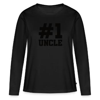 Meilleur oncle Bad Influence Cadeau de famille - T-shirt manches longues Premium bio Femme - noir - Devant - Julia (174cm)