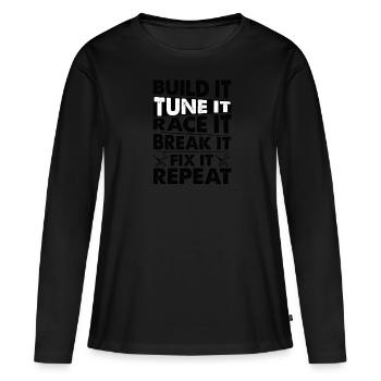 DO-IT-YOURSELF DIY DIY Build Yourself Repair - Women's Premium Organic Long Sleeve Shirt - black - Front - Julia (174cm)