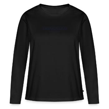 Coordonnées de la ville États-Unis - Honolulu - T-shirt manches longues Premium bio Femme - noir - Devant - Julia (174cm)
