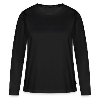 Coordonnées de la ville des États-Unis - Nouvelle-Orléans - T-shirt manches longues Premium bio Femme - noir - Devant - Julia (174cm)