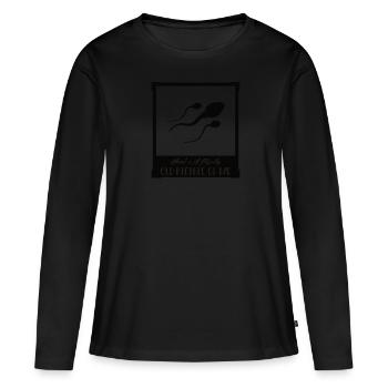 Photo ancienne - Spermium - T-shirt manches longues Premium bio Femme - noir - Devant - Julia (174cm)