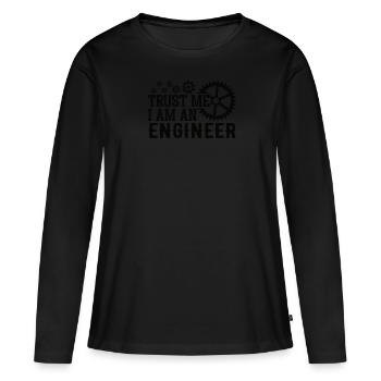Mechanical Engineer Mechanical Engineer Profession - Women's Premium Organic Long Sleeve Shirt - black - Front - Julia (174cm)