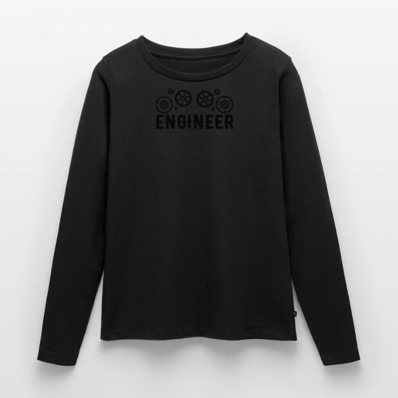 Engineer Brain Mechanical Engineering Electrical Engineering Math Women's Premium Organic Long Sleeve Shirt