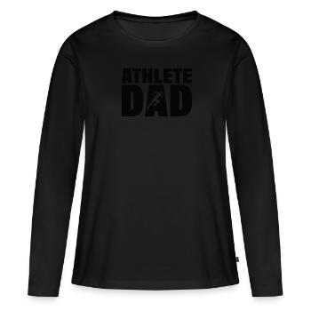 Job - Athlet Dad - Frauen Premium Bio Langarmshirt - Schwarz - Vorne - Julia (174cm)