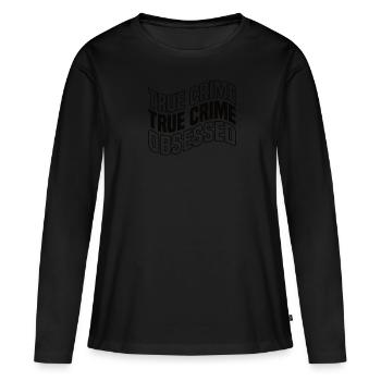 True Crime Crime Series Crime Detective - T-shirt manches longues Premium bio Femme - noir - Devant - Julia (174cm)