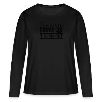 True Crime Crime Series Crime Detective - T-shirt manches longues Premium bio Femme - noir - Devant - Julia (174cm)