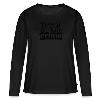 True Crime Crime Series Crime Detective - T-shirt manches longues Premium bio Femme - noir - Devant - Julia (174cm)