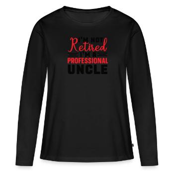 Meilleur oncle Bad Influence Cadeau de famille - T-shirt manches longues Premium bio Femme - noir - Devant - Julia (174cm)