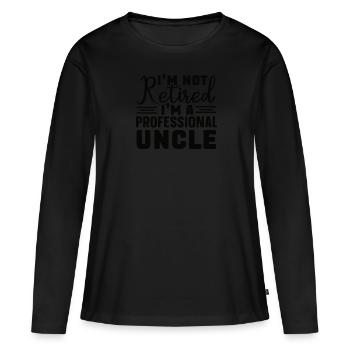 Meilleur oncle Bad Influence Cadeau de famille - T-shirt manches longues Premium bio Femme - noir - Devant - Julia (174cm)