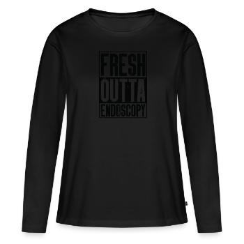 Fresh Outta Surgery - Endoscopie - T-shirt manches longues Premium bio Femme - noir - Devant - Julia (174cm)