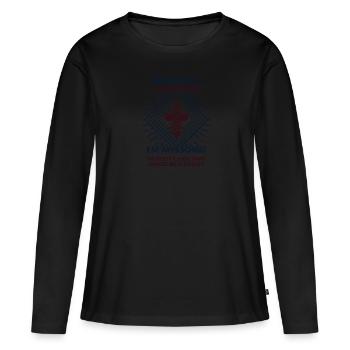 Les orges sont excellentes - Mama Dad - T-shirt manches longues Premium bio Femme - noir - Devant - Julia (174cm)