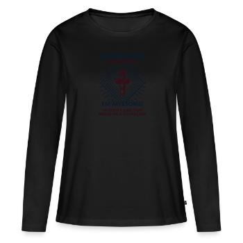 La canne à sucre est excellente - Maman Papa - T-shirt manches longues Premium bio Femme - noir - Devant - Julia (174cm)