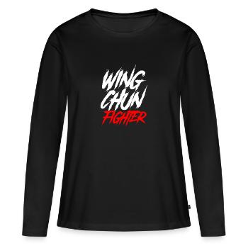 Wing Chun Wing Hard Kung Fu Martial Arts Combat Sp - Frauen Premium Bio Langarmshirt - Schwarz - Vorne - Julia (174cm)