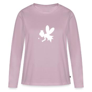 Fairy - Women's Premium Organic Long Sleeve Shirt - dusky pink - Front - Julia (174cm)