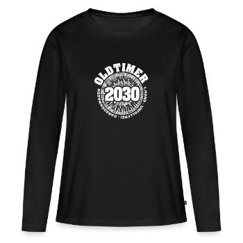 2030 sans accident - T-shirt manches longues Premium bio Femme - noir - Devant - Julia (174cm)