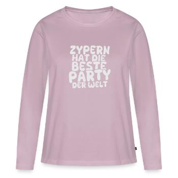 Holiday destination Cyprus - Women's Premium Organic Long Sleeve Shirt - dusky pink - Front - Julia (174cm)