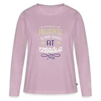 birthday present idea bodybuilding awesome - Frauen Premium Bio Langarmshirt - Altrosa - Vorne - Julia (174cm)