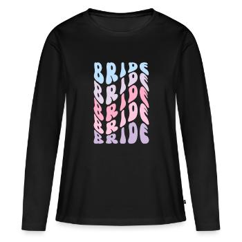 Pastel bridle - Women's Premium Organic Long Sleeve Shirt - black - Front - Julia (174cm)