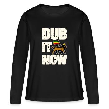 Dub It Now Lion - Women's Premium Organic Long Sleeve Shirt - black - Front - Julia (174cm)