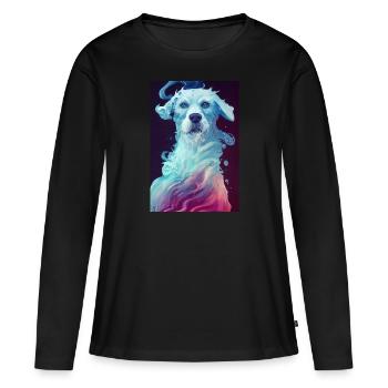 Dog Dreamy Spirit Sweet - Women's Premium Organic Long Sleeve Shirt - black - Front - Julia (174cm)
