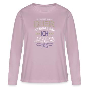 gerste statement kneipe geschenkidee - Frauen Premium Bio Langarmshirt - Altrosa - Vorne - Julia (174cm)