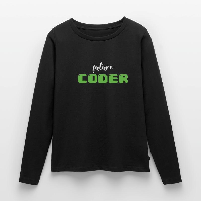 Future Coder Nerdy Programming Frauen Premium Bio Langarmshirt