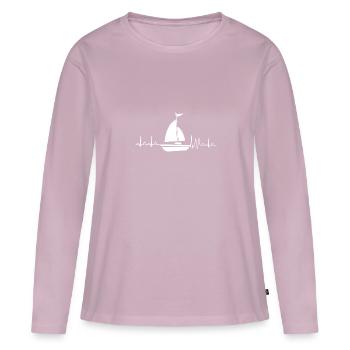 Sailing boat - Frauen Premium Bio Langarmshirt - Altrosa - Vorne - Julia (174cm)